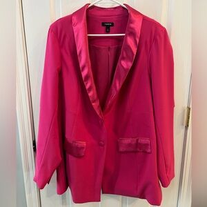 Torrid Women's Fuchsia Blazer Jacket
